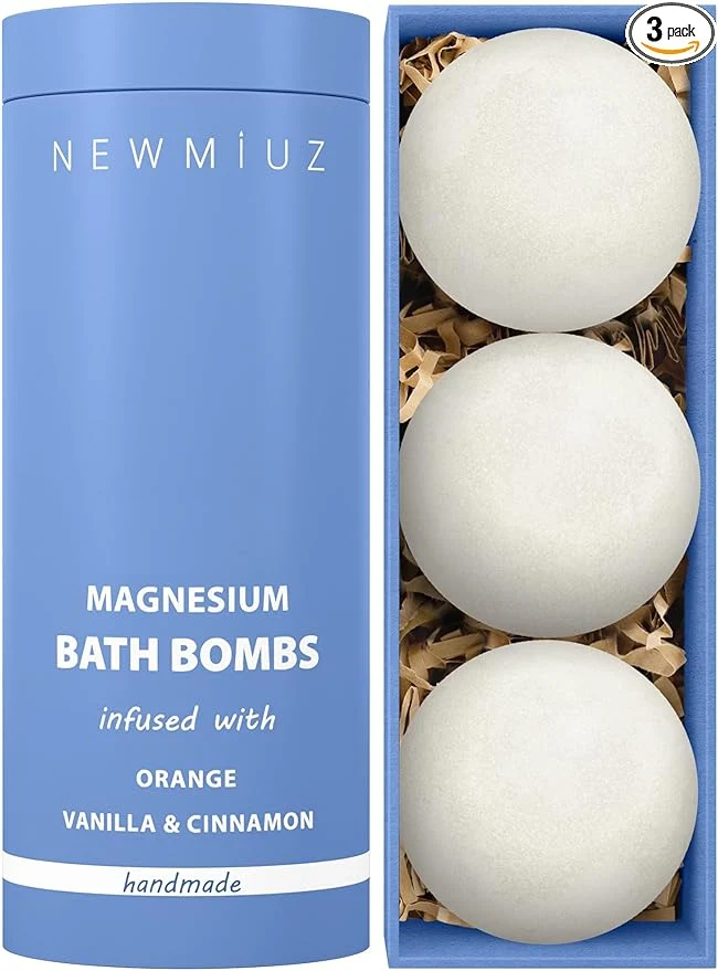 Genuine Magnesium Bath Bombs Post Workout Recovery Sore Muscles Tension Epsom Salt Carefully Designed