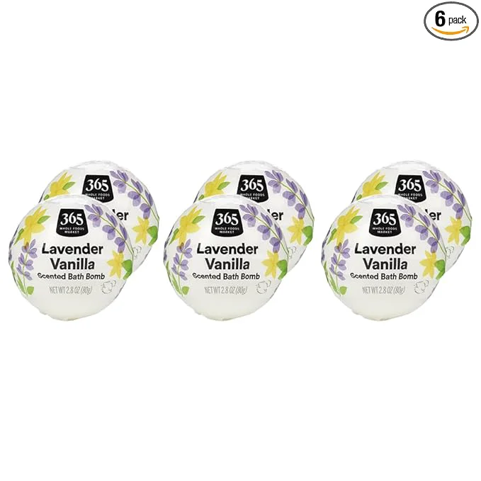 Contemporary 365 by Whole Foods Market Fizzing Bath Bomb Lavender Vanilla 2.8 oz Detailed