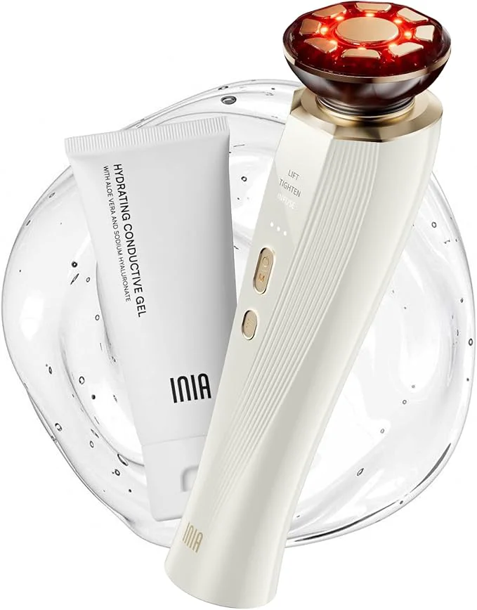 Versatile INIA 3-in-1 Red Light Therapy for Face and Neck Beauty Device for Puffiness Expertly Made