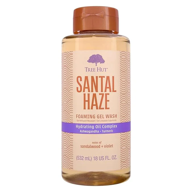Organic Tree Hut Santal Haze Foaming Gel Wash Hydrating Moisturizing Body Wash High-Grade