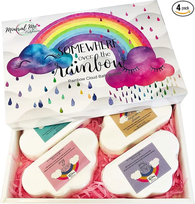 User-Friendly Bath Bombs – Organic Rainbow Bubble Bath Bombs w Moisturizing Shea Butter Proven