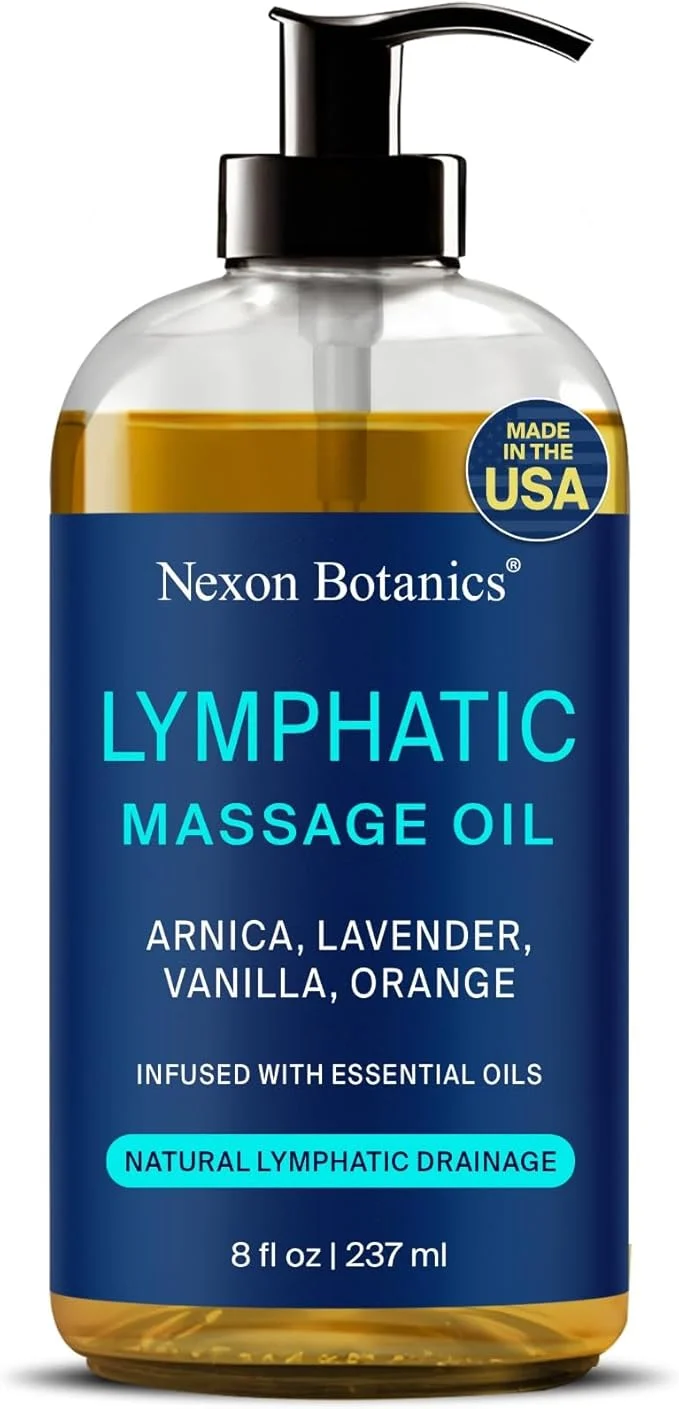 Elite Lymphatic Drainage Massage Oil for Massage Therapy 8 fl oz Solid