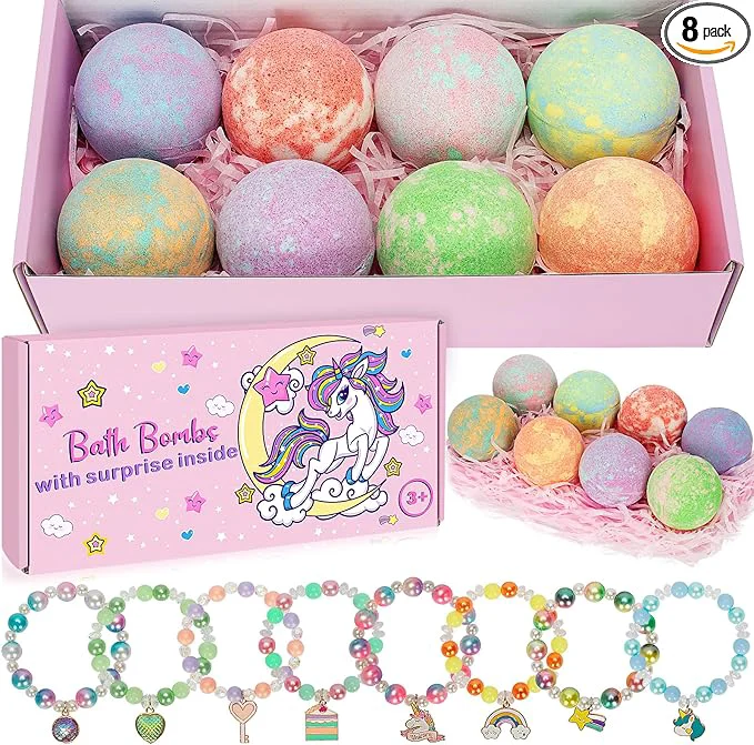 Carefully Designed Unicorn Bath Bombs for Kids Girls User-Friendly