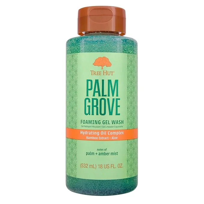 Traditional Tree Hut Palm Grove Foaming Gel Wash Hydrating Moisturizing Body Wash Artisan