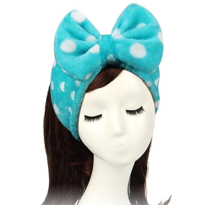 Clean Shintop Sweet Super Soft Caroset Polka Dots Wash Cosmetic Headband Hairlace Healthy