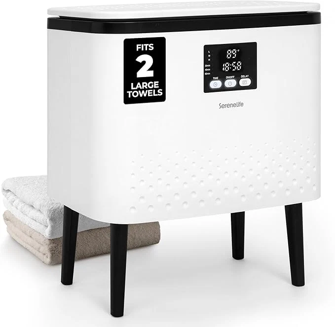 Clean SereneLife Rectangular Towel Warmer Bucket – 20L Large Capacity Hot Towel Warmer Reusable