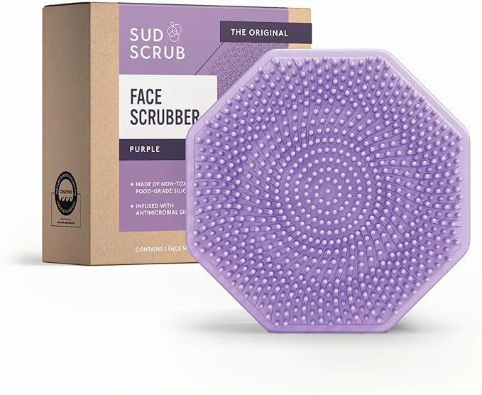 Casual Sud Scrub® Antimicrobial Silicone Face Scrubber 1 Pack Gentle Face Exfoliator High-Grade