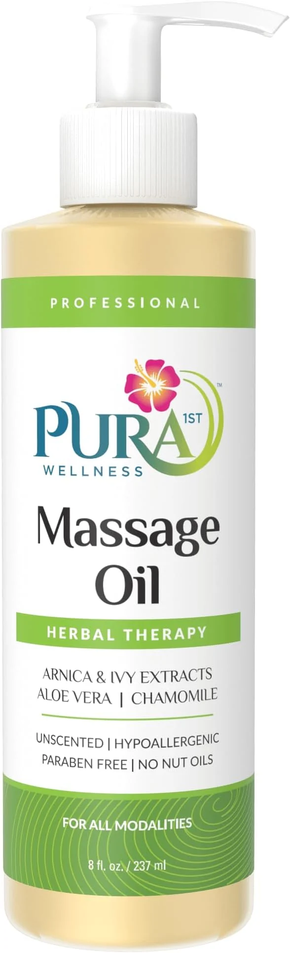 High-Grade Herbal Therapy 8 Fl oz Massage Oil Aloe Vera Professional Massage Therapy Comfortable
