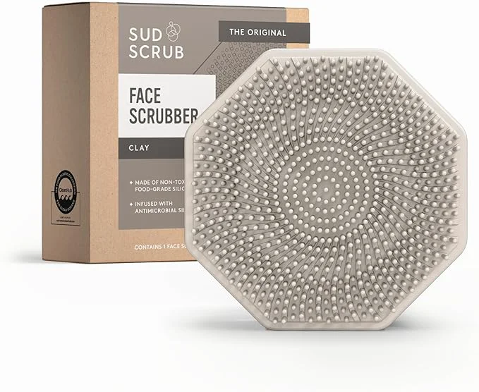 Top-Quality Sud Scrub® Antimicrobial Silicone Face Scrubber 1 Pack Gentle Face Exfoliator Certified
