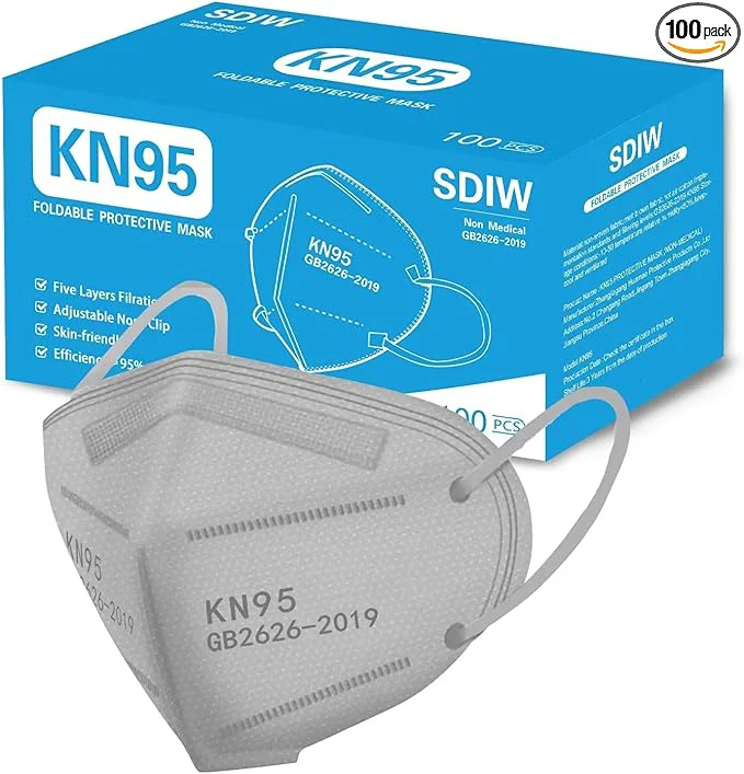 Quality 100PCS KN95 Face Masks 5 Layer Filter Efficiency≥95 Optimized