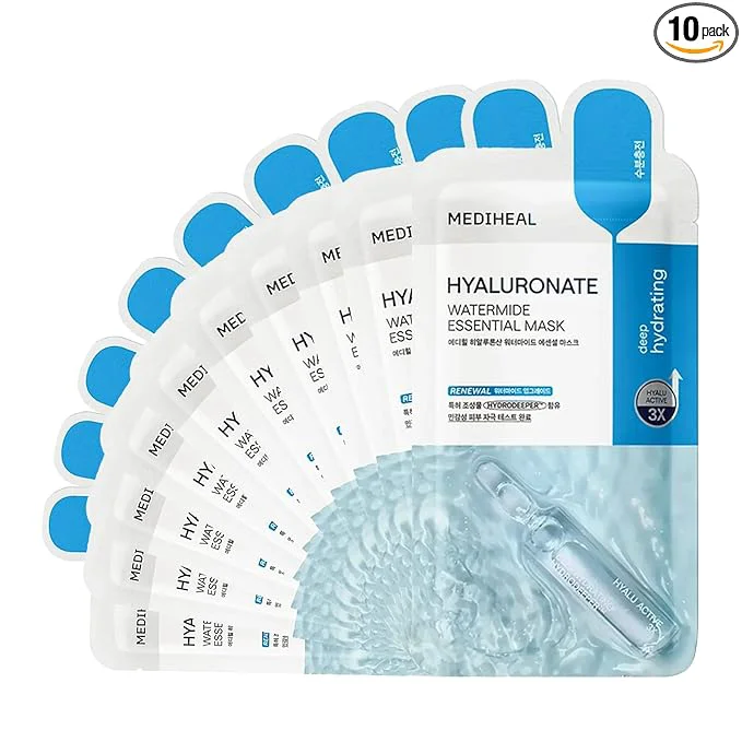 Recyclable Mediheal Korean Hyaluronate Watermide Essential Face Mask Verified