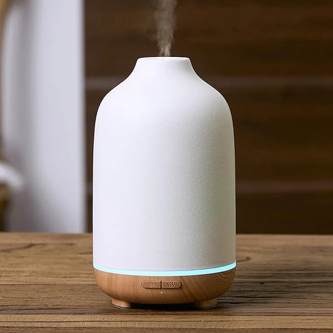 Enhanced InnoGear 150ml Ceramic Essential Oil Diffuser Handcrafted Stone Aromatherapy Sustainable
