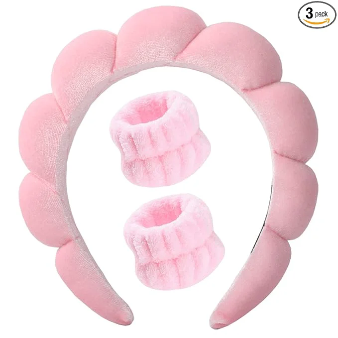 Selected Luckybear Spa Headband for Washing Face Velvet Makeup Headband Expertly Made