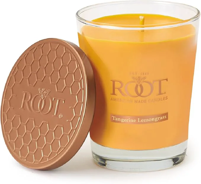 Organic Root Candles Scented Candles Honeycomb Beeswax Blend Premium Handcrafted Candle Long-Lasting