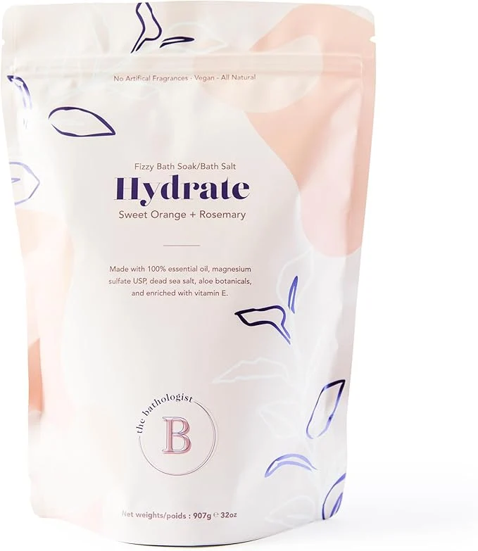 Reusable The Bathologist Hydrate Fizzy Bath Soak Sweet Orange Rosemary Shea Butter Exceptional