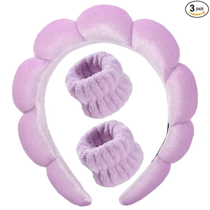 Traditional Luckybear Spa Headband for Washing Face Velvet Makeup Bubble Skincare Elite