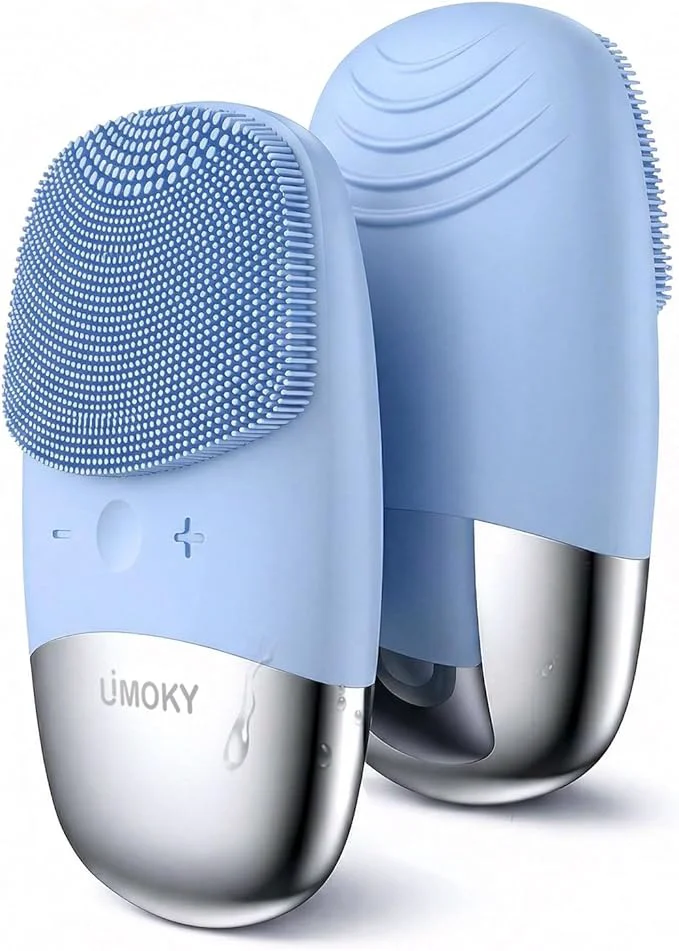 Relaxed Facial Cleansing Brush 3-in-1 Electric Silicone Face Scrubber Vibrating Responsible