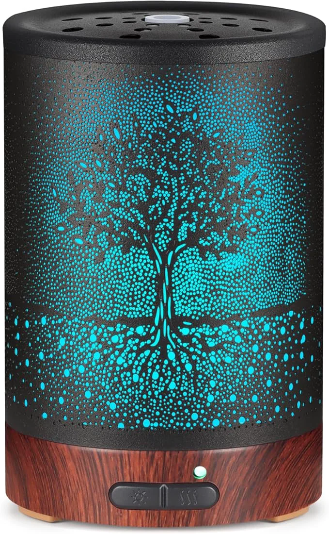 Eco-Friendly Essential Oil Diffuser- Aromatherapy Diffuser with7 Colors Light and Auto-Off Environmentally Friendly