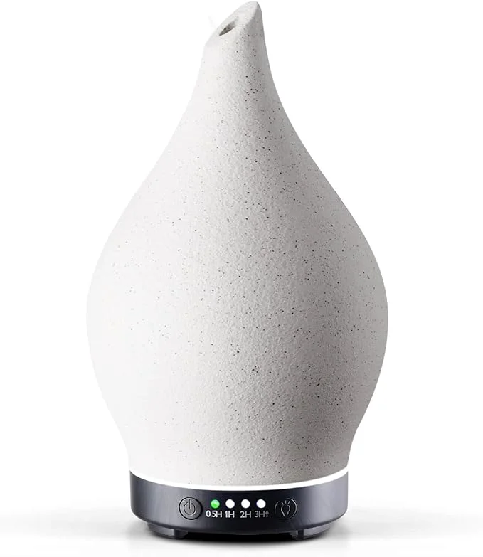 Breathable Porseme 150ml Essential Oil Diffuser Ceramic Color Changing Aroma Air Diffusers Relaxed