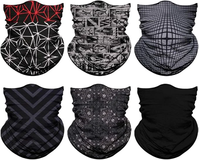 Safe Venswell Neck Gaiter Face Mask Men Women Seamless Bandana Rave Face Cover Versatile