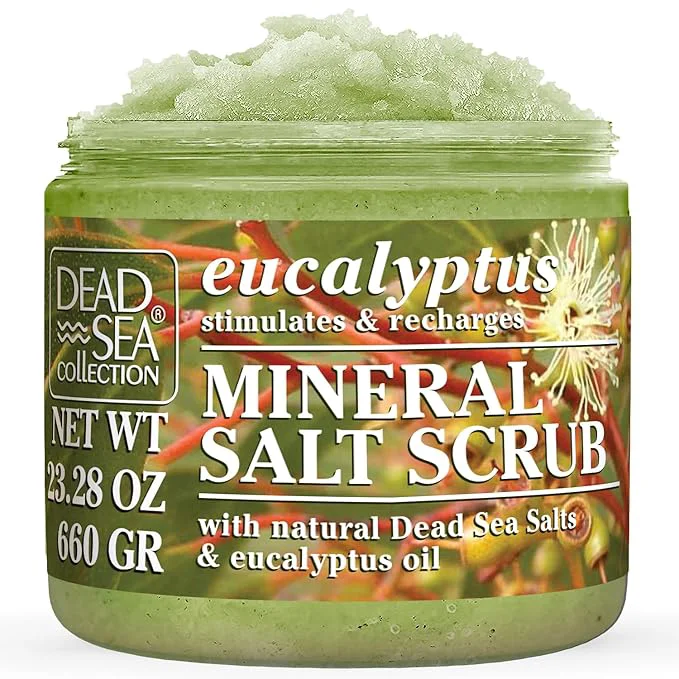 Original Design Dead Sea Collection Eucalyptus Salt Scrub – Exfoliating Body Scrub Functional
