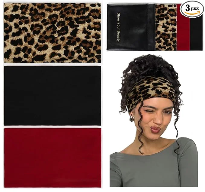 Reliable Huachi Wide Headbands for Women Non Slip Thick Womens Headbands Boho Elastic Organic