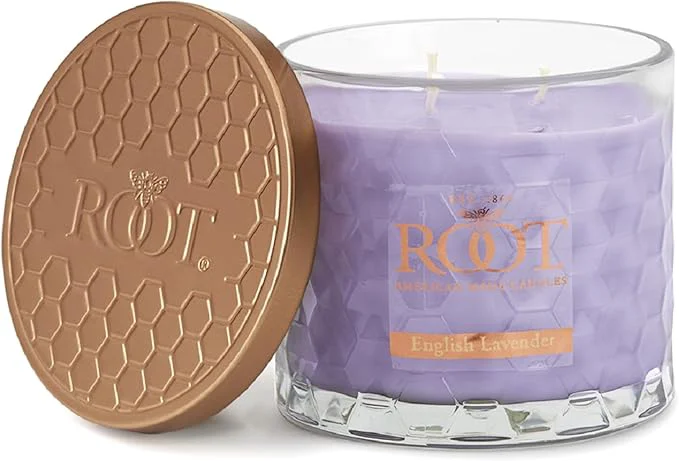 Reusable Root Candles Scented Candles Honeycomb Glass Premium Handcrafted Beeswax Blend Expertly Made