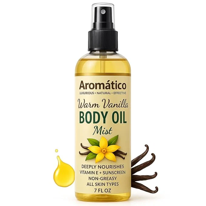 Long-Lasting Aromatico Warm Vanilla Body Oil Mist Luxury