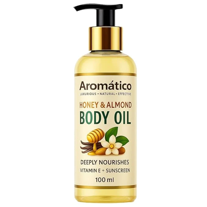 Fashionable Aromatico Honey Almond Mini Body Oil Expertly Made
