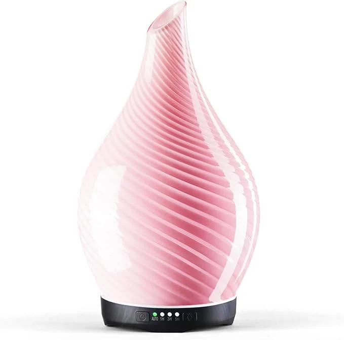 Detailed Porseme 280ml Essential Oil Diffuser Glass Color Changing Aroma Air Diffusers Exclusive
