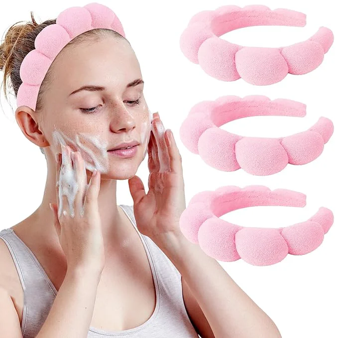 Carefully Designed WHAVEL 3 Pack Spa Headband Skincare Headbands Makeup Headband Sponge Terry Fashionable