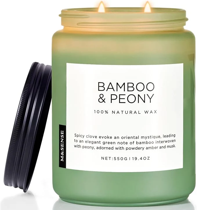 Innovative M SENSE Bamboo Peony Spring Large Candles Certified
