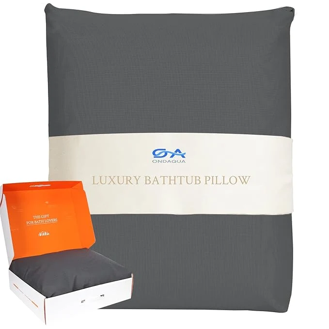 Flexible Luxury Bath Pillow for Bathtub Soft Comfortable Head Neck Back Support Clean