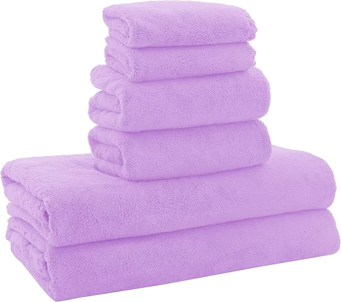 Contemporary MOONQUEEN Ultra Soft Towel Set-Quick Drying Expertly Made