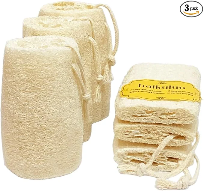 Soft Natural Loofah Exfoliating Body Scrubber Bath Shower Loofah Sponge Stylish