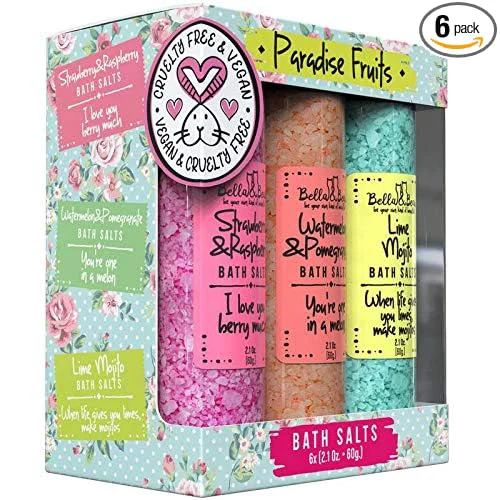 High-Quality Bath Salts for Women – Relaxing Spa Foot Soak – Bella Bear Paradise Fruits Crafted