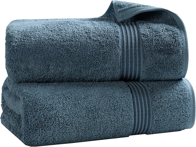 Reliable Superior Egyptian Cotton 2-Piece Bath Sheet Towel Set Oversized Body Towels Trusted