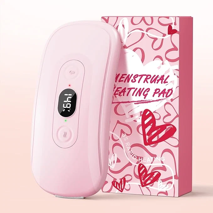 Traditional Portable Heating Pad Period Cramps 2 Timer 6 Heat Levels 6 Vibration Modes Elite