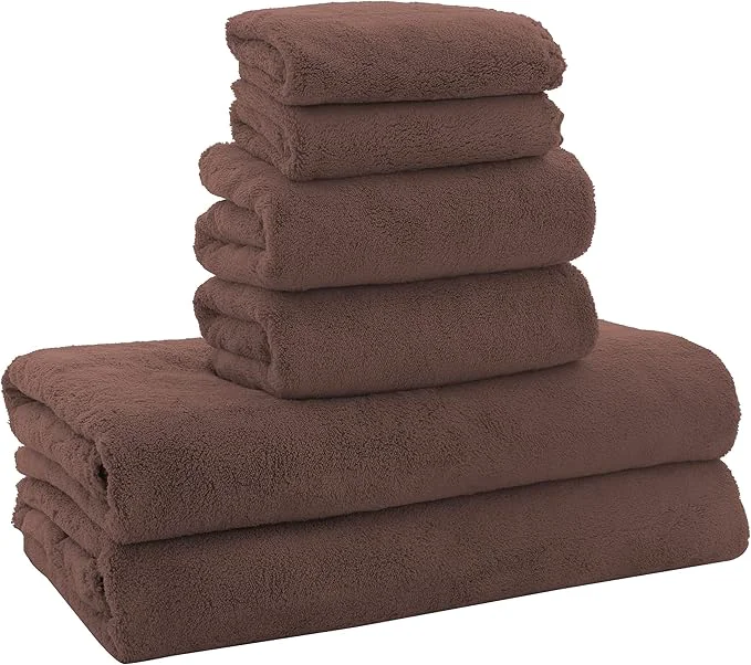 Stylish MOONQUEEN Ultra Soft Microfiber Coral Velvet Towel Set Elite