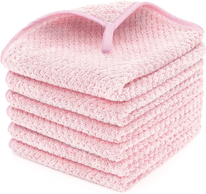 Refined MaopaoBeauty 6 Piece Washcloth Set Microfiber Responsible