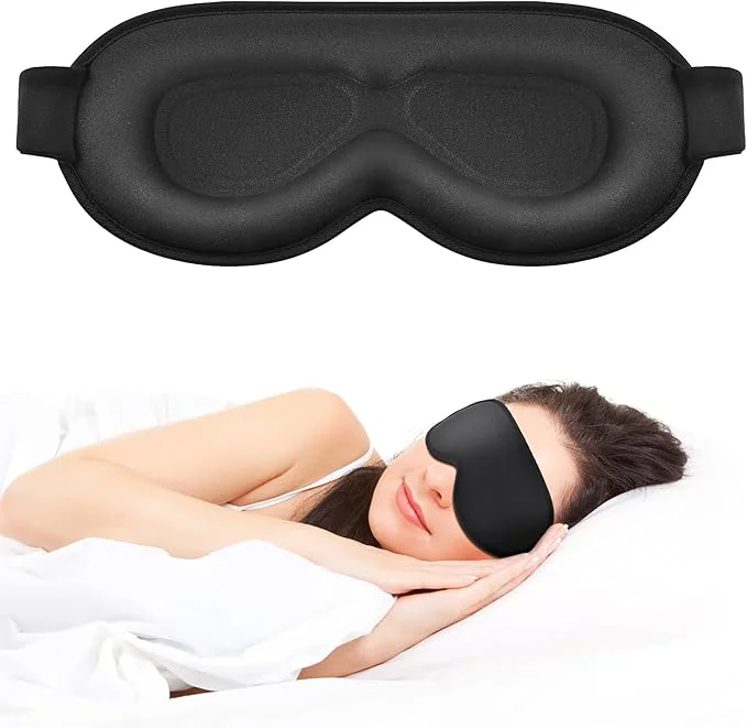 Reliable Sleep Mask for Side Sleeper Women Men Eye Mask for Sleeping Light Blocking Natural