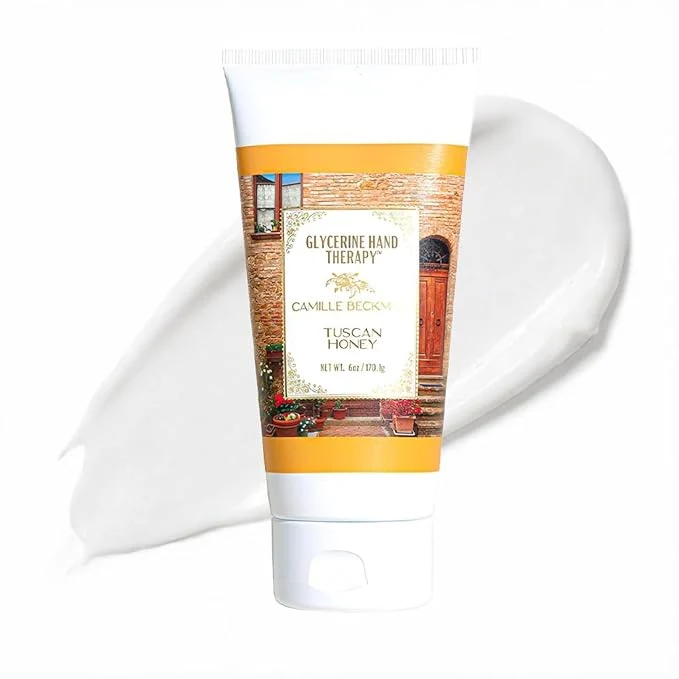 Green Camille Beckman Glycerine Hand Therapy Cream Tuscan Honey 6 Ounce Safe