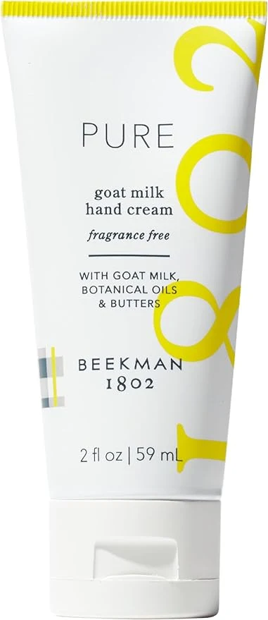 Eco-Friendly Beekman 1802 Goat Milk Hand Cream – Pure – Fragrance – 2 oz – Moisturizing Safe