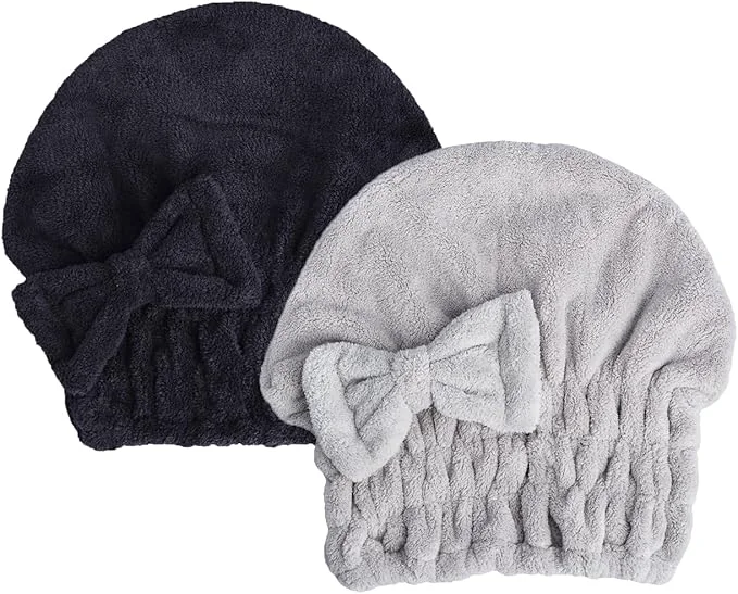 Outstanding HOPESHINE Microfiber Hair Towel Cap Contemporary