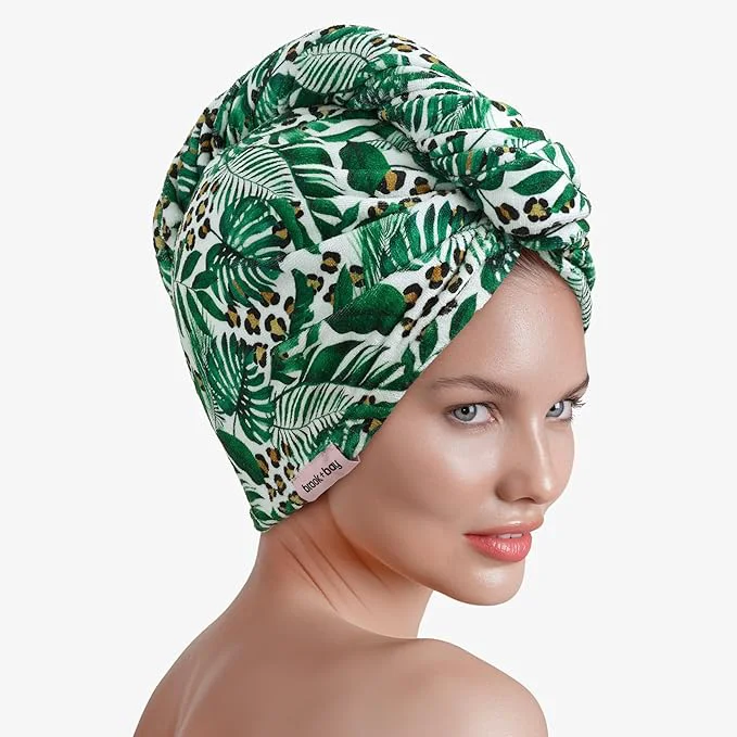 Natural Brook Bay Microfiber Hair Towel Wrap Effective