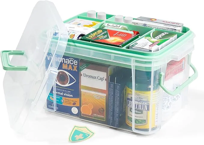 Reliable HEY FOLY 15qt Clear Medicine Organizer Storage Box Organic