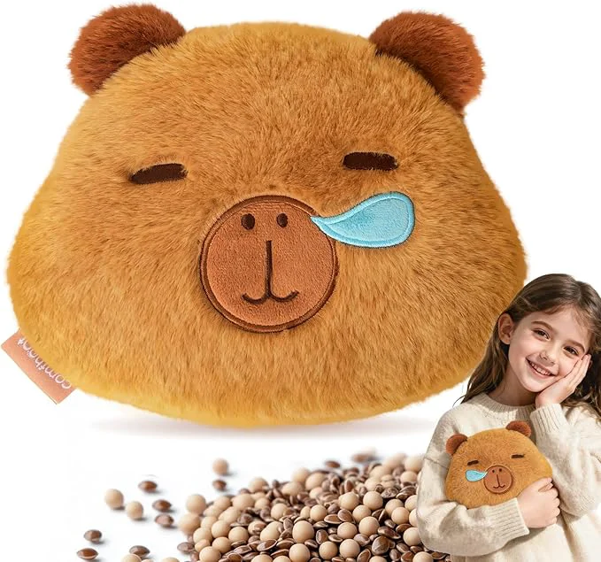 Lightweight Capybara Microwave Heating Pad for Pain Relief Moist Heat Pack Unscented Hot Casual