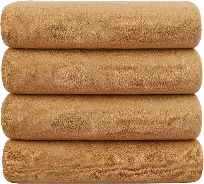 Breathable JML Microfiber Bath Towels Bath Towel 4 Pack 30 x 60 Super Absorbent and Recyclable