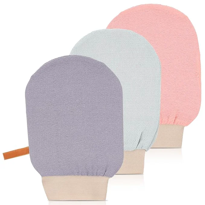 Specialty 3PCS Exfoliating Mitt for Body Exfoliating Gloves for Shower Body Scrub Glove Premium