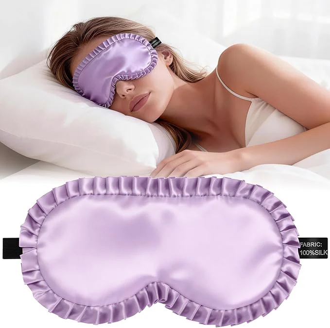 Contemporary Silk Sleep Mask for Women Mulberry Silk Eye Mask All-Silk Filled Premium